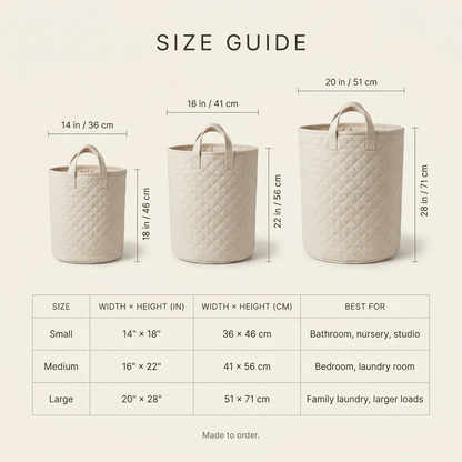 Quilted Laundry Basket - Pug Among the Daisies