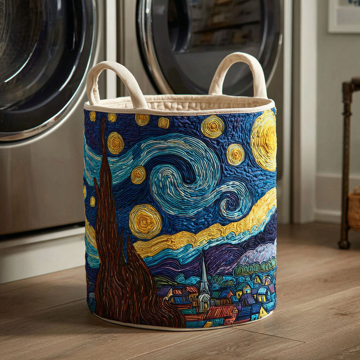 Quilted Laundry Basket - Star Pattern