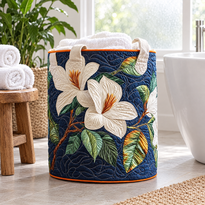 Quilted Laundry Basket - Soft Magnolia