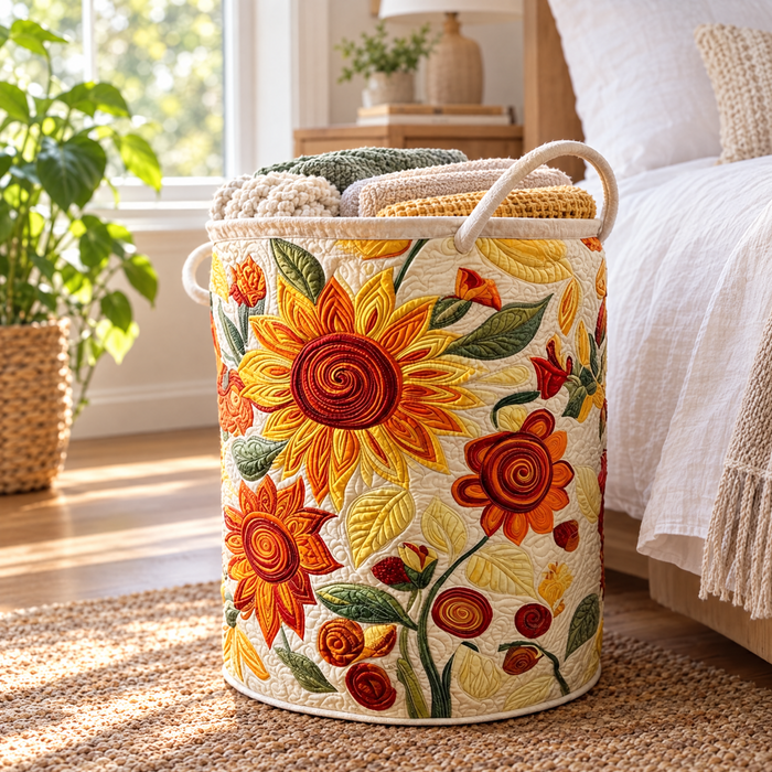 Quilted Laundry Basket - Sun Cushions